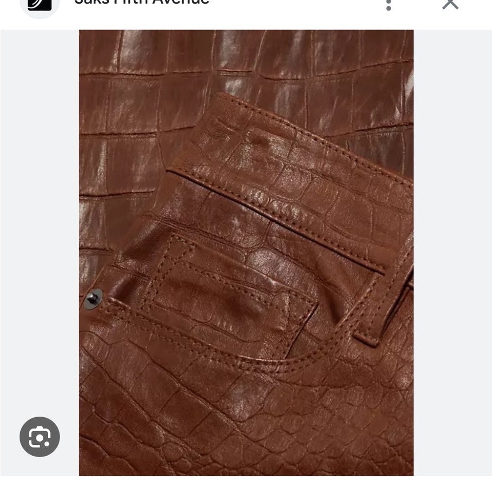 NWOT Frame Le Sylvie Leather pants sz 27 - Picture 4 of 12